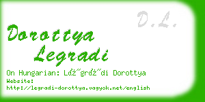 dorottya legradi business card